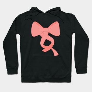 Coral Colored Ribbon/Bow Hoodie